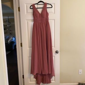 Azazie Chaney Dress in Desert Rose (worn once)